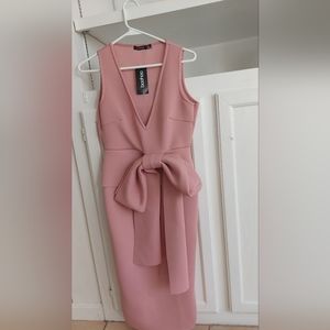 Wedding midi dress blush pink